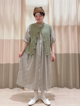 「はじめましてコーデ」｜「アイテム（ワンピース/ドレス）」を使った、nagiさん（レディース・157cm）の春コーディネート
