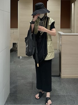 「CLANE（クラネ）のアイテム（PC・スマホグッズ/家電）」を使った、cota_raさん（レディース・169cm）の夏コーディネート