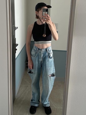 「KEEN（キーン）のアイテム」を使った、cota_raさん（レディース・169cm）の夏コーディネート