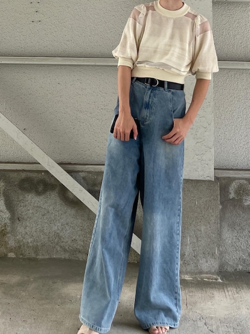 トップス LEINWANDE / Nature Weaving Knitted Top leinwande（ラインヴァンド）の「Nature Weaving Knitted Top
