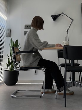 「ENOF（イナフ）のアイテム（トップス）」を使った、cota_raさん（レディース・169cm）の冬コーディネート