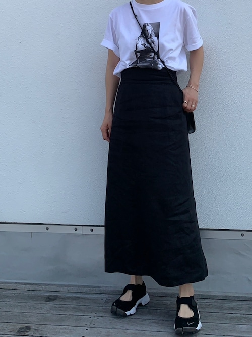 SLOBE IENA スローブイエナ リネンカラーハイウエストスカート SLOBE IENA（スローブイエナ）の「《WEB限定》リネンハイ