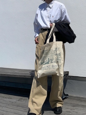 「CANAL JEAN（キャナルジーン）のアイテム（ブルゾン）」を使った、cota_raさん（レディース・169cm）の春コーディネート