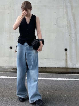 「ASICS（アシックス）のアイテム」を使った、cota_raさん（レディース・169cm）の夏コーディネート