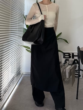 「アイテム（スリッポン）」を使った、cota_raさん（レディース・169cm）の秋コーディネート