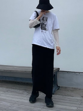「ASICS（アシックス）のアイテム」を使った、cota_raさん（レディース・169cm）の春コーディネート
