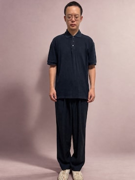 「HERMES（エルメス）のアイテム」を使った、th0さん（メンズ・177cm）の秋コーディネート