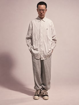 「Rick Owens（リックオウエンス）のアイテム」を使った、th0さん（メンズ・177cm）の秋コーディネート