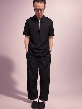 「アイテム（腕時計、ゴールド系）」を使った、th0さん（メンズ・177cm）の秋コーディネート