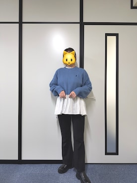 「アイテム（スラックス）」を使った、のののさん（レディース・162cm・20代）の秋コーディネート