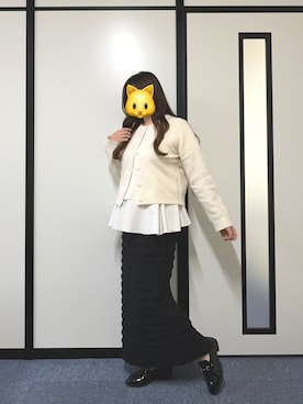 「アイテム（スカート）」を使った、のののさん（レディース・162cm・20代）の秋コーディネート