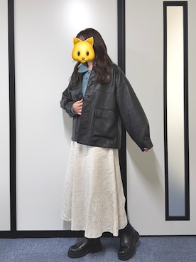 のののさん（骨格ウェーブ・レディース・162cm）の冬コーディネート