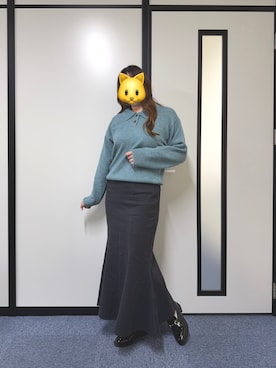 「アイテム（スカート）」を使った、のののさん（レディース・162cm・20代）の秋コーディネート