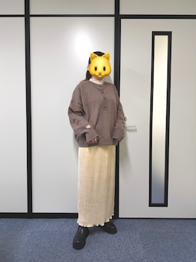 「アイテム（スカート）」を使った、のののさん（レディース・162cm・20代）の秋コーディネート