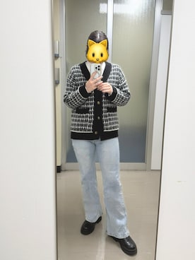 「フレアデニム」｜のののさん（レディース・162cm）の冬コーディネート