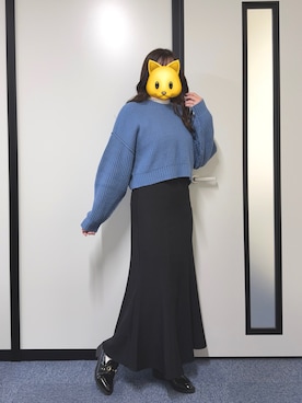 「アイテム（ローファー）」を使った、のののさん（レディース・162cm・20代）の冬コーディネート