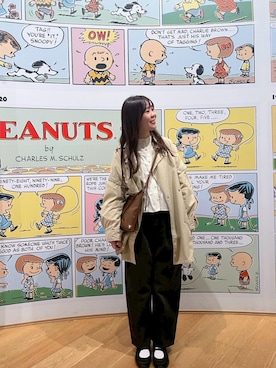 「アイテム（ポンチョ）」を使った、kanakoさん（レディース・163cm）の秋コーディネート