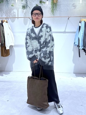 「LEPSIM（レプシィム）のストレッチサテンスカート　497324（スカート）」を使った、おかえりさん（レディース・153cm）の秋コーディネート