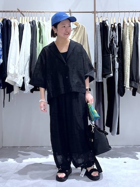 「アイテム（ポーチ）」を使った、おかえりさん（レディース・153cm）の春コーディネート