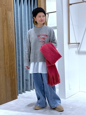 「アイテム（その他シューズ）」を使った、おかえりさん（レディース・153cm・40代）の冬コーディネート