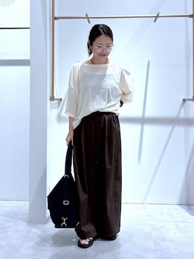 「LEPSIM（レプシィム）のアイテム（その他パンツ）」を使った、おかえりさん（レディース・153cm）の夏コーディネート
