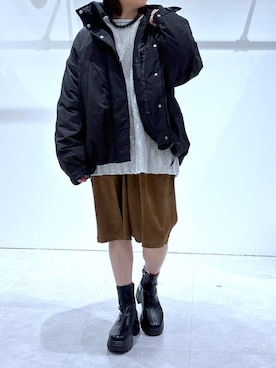 「アイテム（その他アウター）」を使った、おかえりさん（レディース・153cm・40代）の秋コーディネート