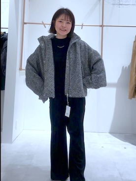 「アイテム（サロペット/オーバーオール）」を使った、おかえりさん（レディース・153cm）の冬コーディネート