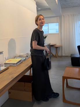 「select MOCA（セレクトモカ）のアイテム（ハンドバッグ）」を使った、asamiさん（レディース・163cm）の夏コーディネート