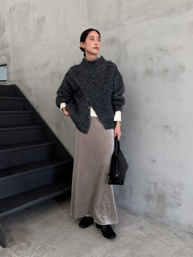 「select MOCA（セレクトモカ）のアイテム（ブーツ）」を使った、asamiさん（レディース・163cm）の冬コーディネート