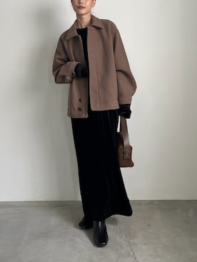 「select MOCA（セレクトモカ）のアイテム（ブーツ）」を使った、asamiさん（レディース・163cm）の秋コーディネート
