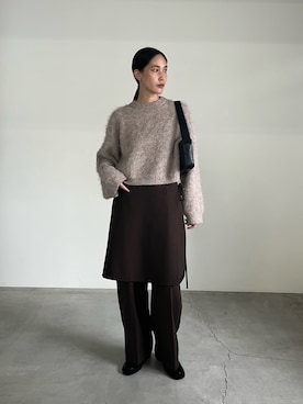 「select MOCA（セレクトモカ）のアイテム（ブーツ）」を使った、asamiさん（レディース・163cm）の秋コーディネート