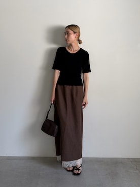 「select MOCA Et（セレクトモカエト）のアイテム」を使った、asamiさん（レディース・163cm）の夏コーディネート