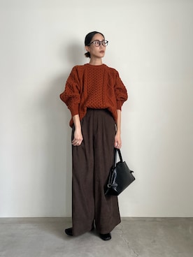 「select MOCA（セレクトモカ）のアイテム（ブーツ）」を使った、asamiさん（レディース・163cm）の秋コーディネート