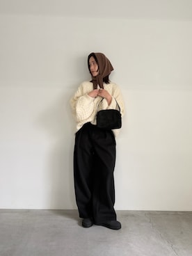 「オトナカジュアル」｜「アイテム（スリッポン）」を使った、asamiさん（レディース・163cm）の冬コーディネート