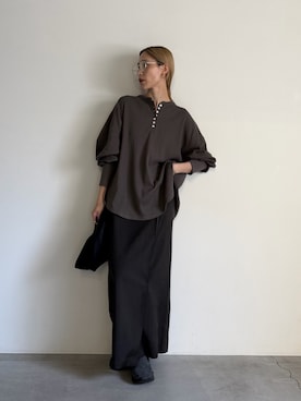 「select MOCA by son（セレクトモカバイソン）のアイテム」を使った、asamiさん（レディース・163cm）の夏コーディネート