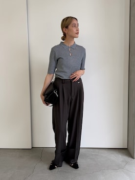 「select MOCA（セレクトモカ）のアイテム（パンツ）」を使った、asamiさん（レディース・163cm）の春コーディネート