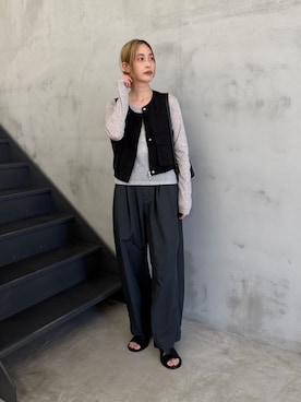 「select MOCA（セレクトモカ）のアイテム（トップス）」を使った、asamiさん（レディース・163cm）の春コーディネート