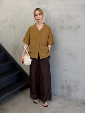 「select MOCA（セレクトモカ）のアイテム（パンツ）」を使った、asamiさん（レディース・163cm）の春コーディネート