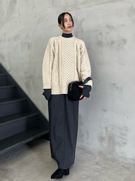 asamiさん（骨格ナチュラル・レディース・163cm）の秋コーディネート