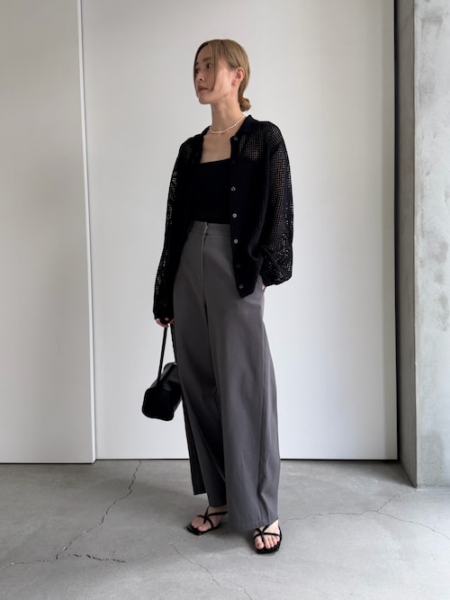 セール】【Et】Mesh Polo Knit Cardigan（カーディガン/ボレロ