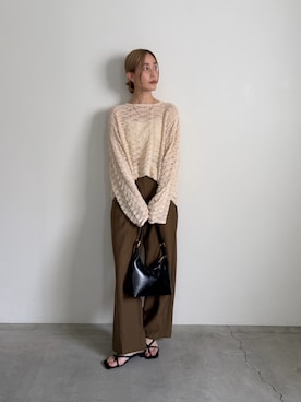 「select MOCA（セレクトモカ）のアイテム（バッグ）」を使った、asamiさん（レディース・163cm）の春コーディネート