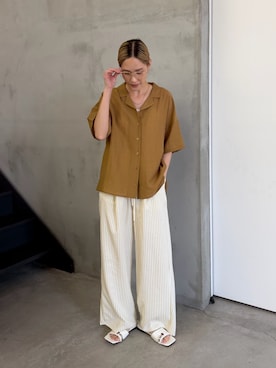 「select MOCA（セレクトモカ）のアイテム（パンツ）」を使った、asamiさん（レディース・163cm）の春コーディネート