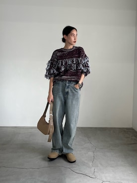 「アイテム（スリッポン）」を使った、asamiさん（骨格ナチュラル・レディース・163cm）の秋コーディネート