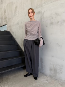 「select MOCA Et（セレクトモカエト）のアイテム」を使った、asamiさん（レディース・163cm）の春コーディネート