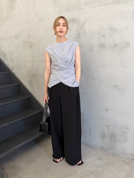 「select MOCA（セレクトモカ）のアイテム（トップス）」を使った、asamiさん（レディース・163cm）の春コーディネート