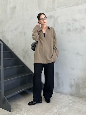 「select MOCA（セレクトモカ）のアイテム（キャミソール）」を使った、asamiii425さん（レディース・163cm）の秋コーディネート