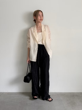 「select MOCA（セレクトモカ）のアイテム（パンツ）」を使った、asamiさん（レディース・163cm）の春コーディネート