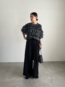 「お洒落さんとつながりたい」｜「アイテム（スリッポン）」を使った、asamiii425さん（レディース・163cm）の秋コーディネート