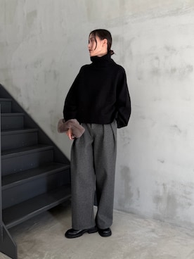 「select MOCA Et（セレクトモカエト）のアイテム」を使った、asamiさん（レディース・163cm）の冬コーディネート