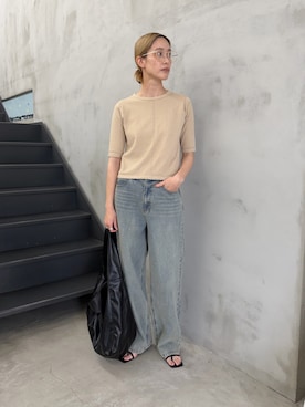 「select MOCA（セレクトモカ）のアイテム（パンツ）」を使った、asamiさん（レディース・163cm）の春コーディネート